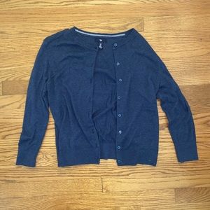 Gap Button Up Blue Cardigan, Size Medium